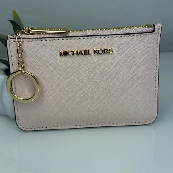 MICHAEL KORS Hamilton Small Satchel & Zip Coinpouch Set in Powder Blush NWT - Picture 10 of 15